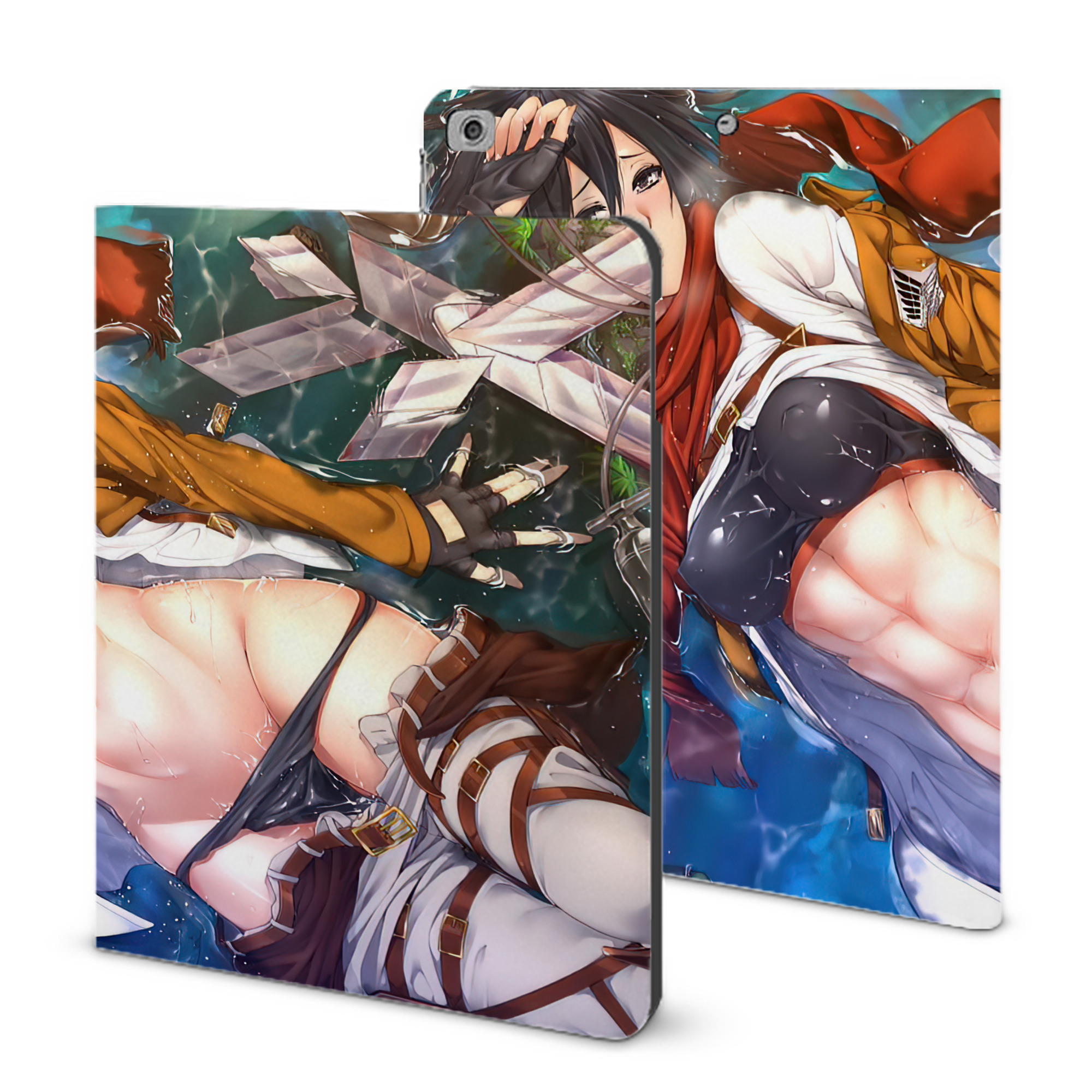 （画像用） 進撃の巨人 Attack on Titan IPad ケース ブック型 PUレザー TPU 耐衝撃 軽量 薄型 ペン収納なし 全面保護 IPad 各モデル対応